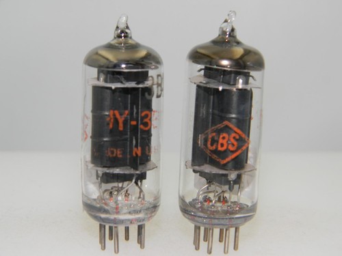 Pair 1960 CBS JHY 3B4 NOS NIB 2200gm & 2200gm Black Plate Serious Tubes S186 - Picture 2 of 4