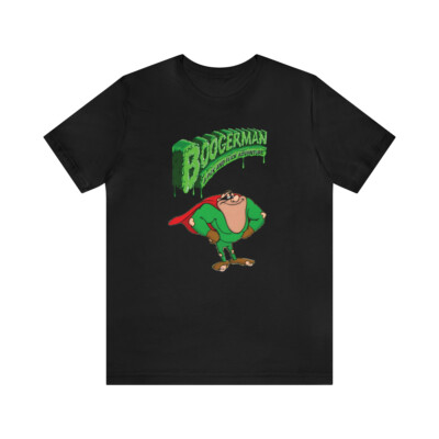 Boogerman Pick N Flick SNES Sega Genesis Pixel Art Unisex Short Sleeve T-Shirt