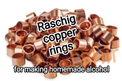 100g Rashig Ringe Kupfer zum Destillieren von Alkohol Spirituose Mondschein