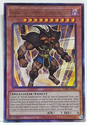 yugioh exodius the ultimate forbidden lord deck Yugioh Asian-English Exodius the Ultimate Forbidden Lord CR05-AE001 UTR