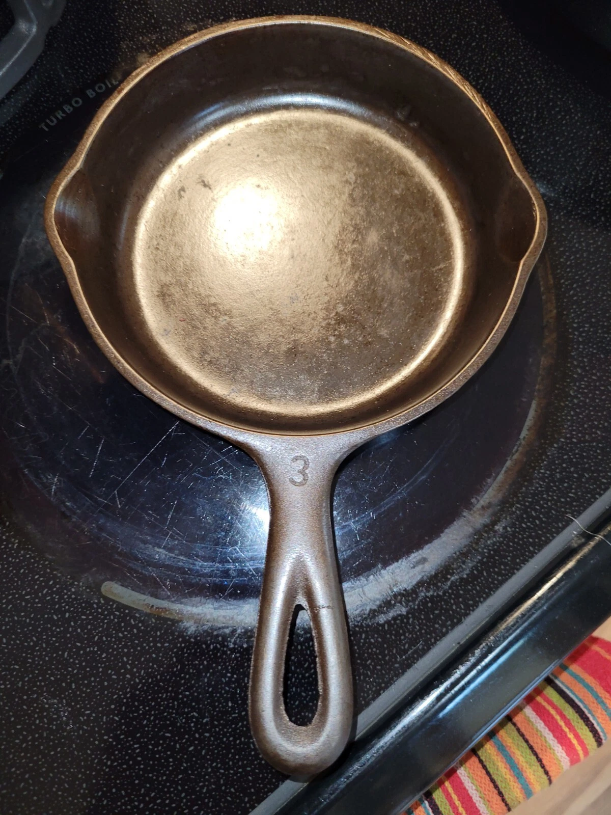 Wagner Ware Cast Iron #3 Skillet Sidney Ohio # 1053 B