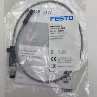 1PC New Festo SMT-10M-PS-24V-E-0 3-L-M8D 551375 In Box Brand new Free Shipping