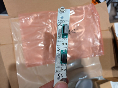 NOS DEV Systemtechnik 7241 Dual Ext L band Fiber Transmitter Card RFoF SC/APC