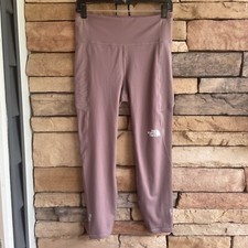 North Face Mauve Pink Flash Dry Movement 7/8 Tight Leggings Women Large NWT