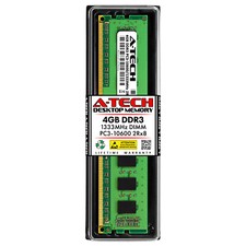 4GB DDR3 PC3-10600 DIMM Replacement for Kingston KVR1333D3N9HK2/8G Memory RAM