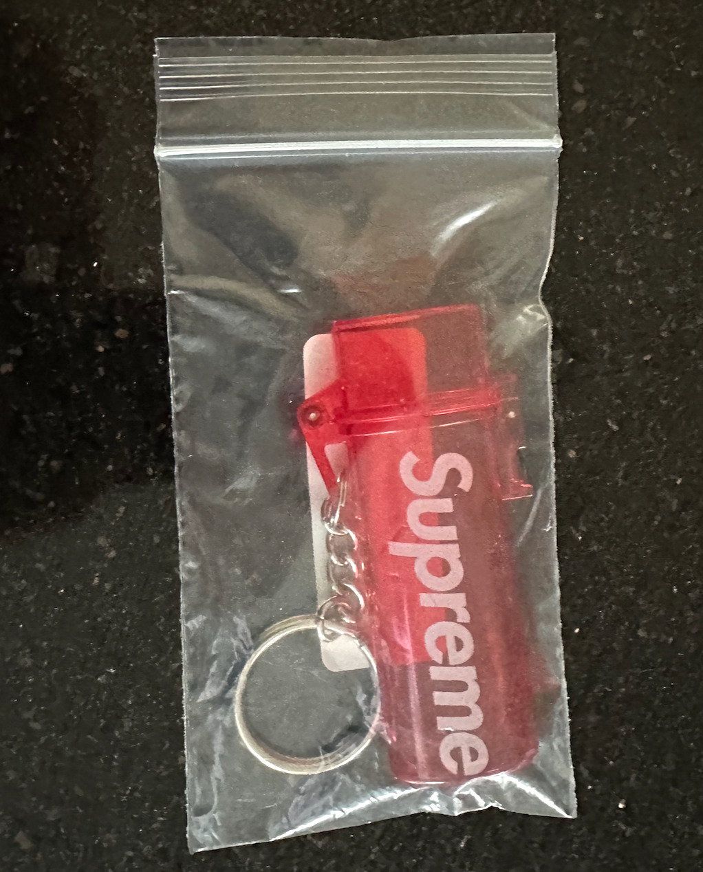 Supreme Waterproof Lighter Case Keychain Red SS20 Collectible