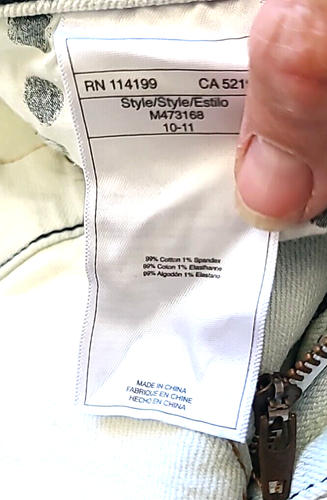 Jeans acampanados Roxy Denim "Howlin Rail" blanco roto talla 7 nuevos con etiquetas - Imagen 9 de 14