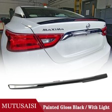 For Nissan Maxima 2016-2023 Rear Trunk Premium Spoiler Wing Gloss Black W Light