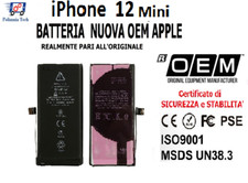 BATTERIA NUOVA OEM APPLE iPHONE 12 Mini  REALMENTE PARI ALL'ORIGINALE