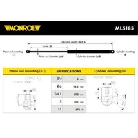 Monroe Gasfeder DäMpfer Heckklappe 470 N FüR VW Passat Variant 3B5