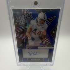 2025 Panini Prizm Draft Saturday Star Tyler Warren Blue Ice Prizm Auto /45 RC P…