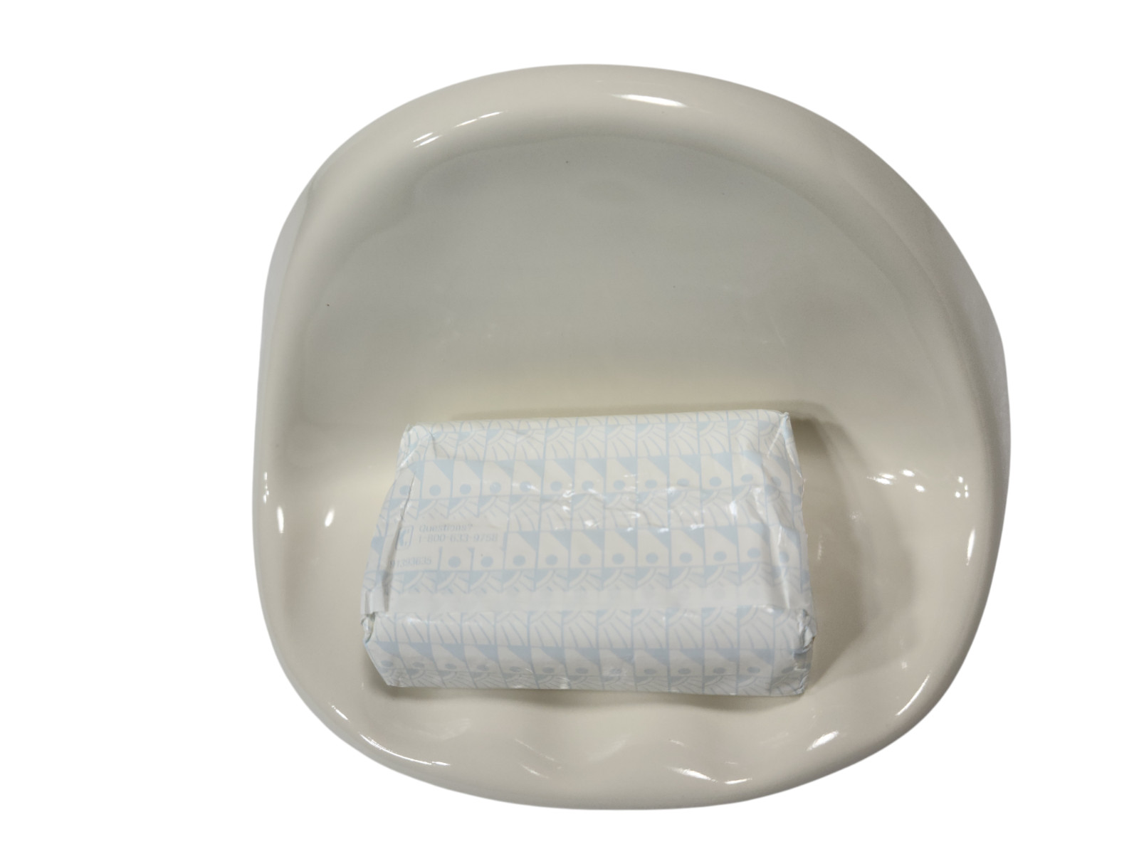 Beige Almond Bone Ceramic Soap Dish Holder Shower Tray Vintage Classic Color 006