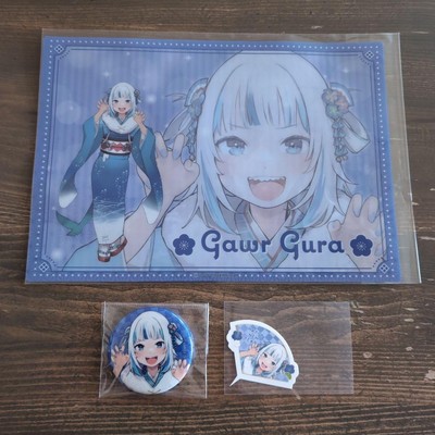 Hololive Osechi Gawr Gura Button Abzeichen Tischset Auswahl