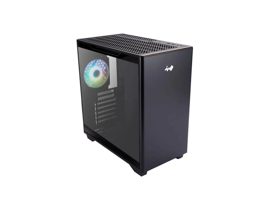 IN WIN IW-CS-A5BLK-1AM120S Black SECC / Tempered Glass ATX Mid Tower In Win IW-C - Image 4 of 4