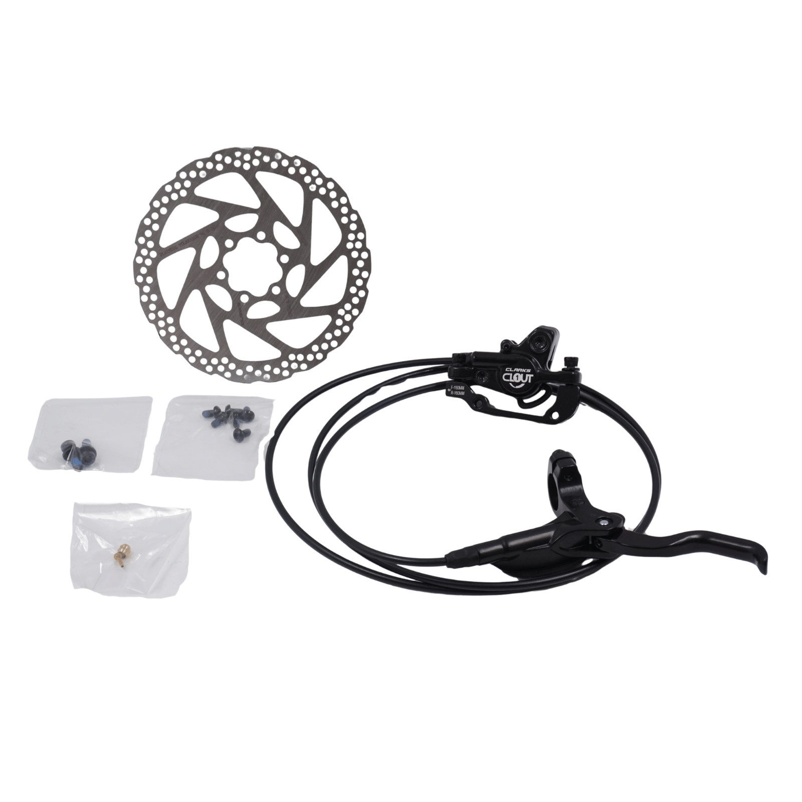 Clarks Clout 1 Hydraulic Bike Disc Brake System w/ 160mm Rotor MTB Front OR Rear