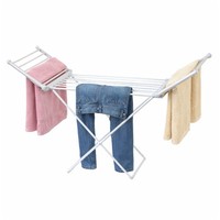 NEW! Electric Extendable Heated Folding Clothes Horse Airer Dryer Heated Wings