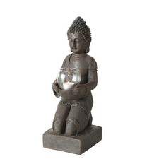 Awaken Spirituality in the Garden: Fine Home Buddha Figurine with Votive, 44 cm