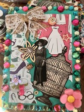 Junk Journal /scrapbook 5 Vintage Junk Journal Ephemera. 5 Cards W/ Envelopes.