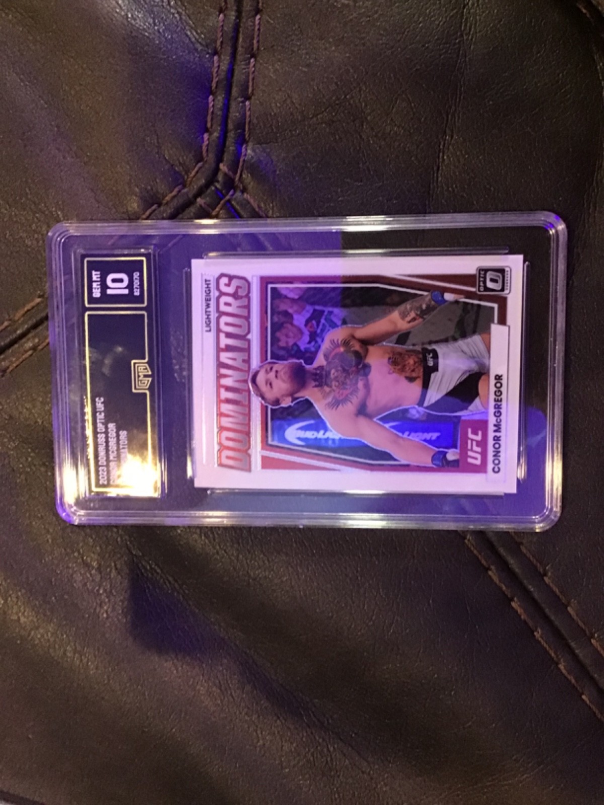 2023 Donruss Optic UFC Conor McGregor #4 Dominators GMA 10