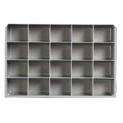 Durham Mfg 124-95-20-Ind Compartment Drawer Insert With 20 Compartments,