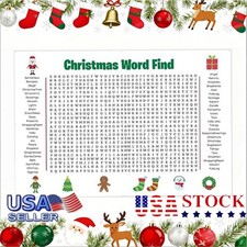 Jumbo Christmas Word Search Poster   Giant Wall Game, Poster-Size Word Search US