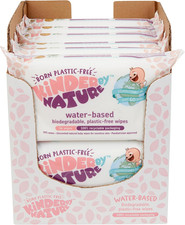 Kinder by Nature Water-Based Baby Wipes - 56 Count Case of 12 Packs