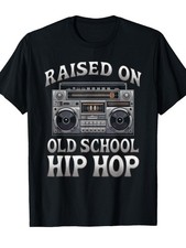 Retro HipHop TShirt Vintage Cassette  Graffiti Rap Music Old School 80s Stree