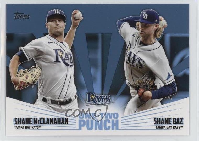 2023 Topps Series 1 One-Two Punch Blue Shane McClanahan Shane Baz #12P-7 0oa7