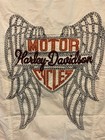 Harley Davidson Embroidered White Woman short sleeve button down shirt XL — photo 6