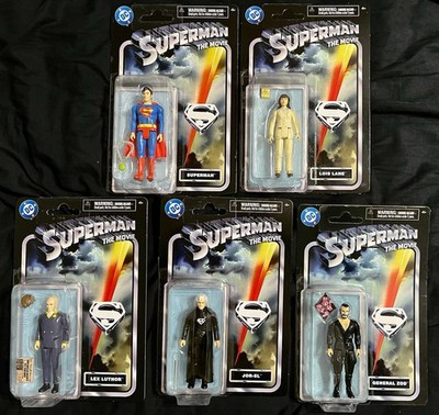 Superman Movie 1978 set of 5 Spin Master Retro DC figures -NEW