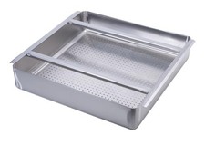 373-KR-30-150 Dish Table Sink Strainer, 20x20 Pre-Rinse Drain Basket, 18 Gaug...