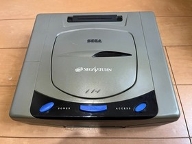 SEGA Saturn Console Gray Color & Controller with games Japan 0208