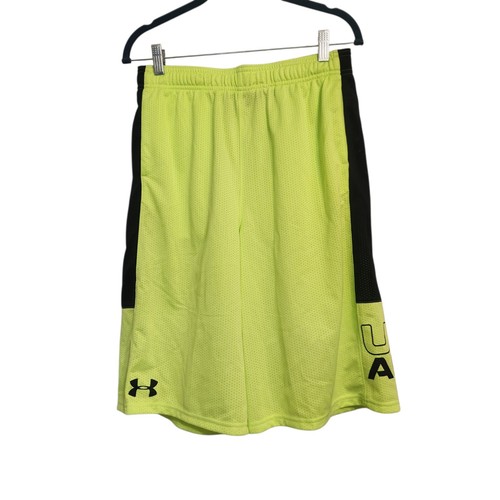 Under Armour Lime Green Shorts With Pockets Size YXL