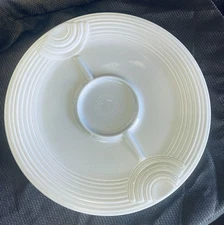 Fiestaware Round Hostess Tray Chip And Dip Periwinkle Blue