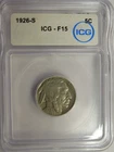 ICG F -15 1926-S Buffalo Nickel