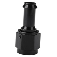 6AN Female to 3/8 Barb Hose Fitting Adapter 6AN to 3/8" Black - Straight