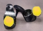 RARE Vintage Barbie Doll Masquerade #944 Black Heels Shoes Excellent 1960's READ