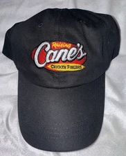 Raising Cane's Chicken Fingers  One Love Black  Employee Cap Adjustable New