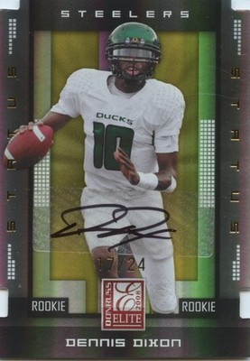 Dennis Dixon 2008 Donruss Elite GOLD Auto Autograph RC Oregon Ducks 17/24