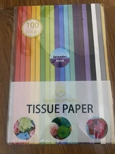 Tissue Paper for Gift Wrapping (100 Sheets) 20 Assorted Colors, Gift Bags, 