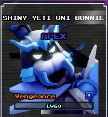 #ad Shiny Yeti Oni Bonnie Fntd 2 Five Nights Tower Defense 2 Roblox $21.49