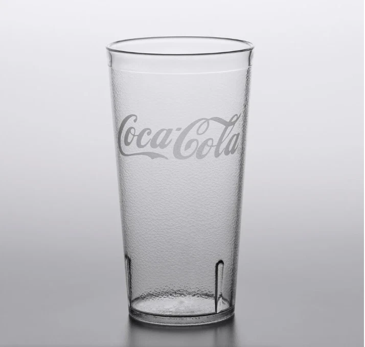 20 oz. Copos de plástico transparentes Coca-Cola copos de mesa de plástico (conjunto de 12) - Imagem 2 de 2