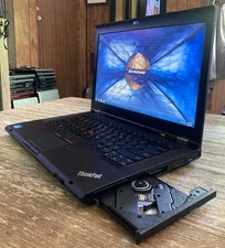 14.1" Lenovo T430 Laptop Windows 7 Pro 64 Bit Intel i5 2ghz 4gb 128gb SSD DVD