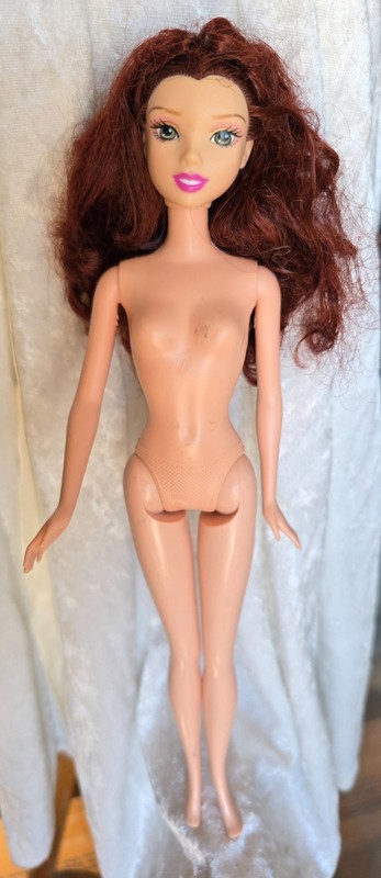 Disney Belle Princess  Mattel nude ooak loose Beauty and the Beast barbie doll
