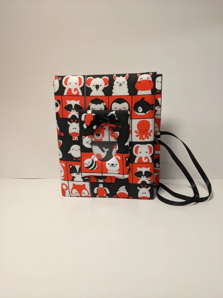 Red Black and White Animals Photo Album -Holds 100 4x6 Photos - Handmade - Image 2 of 4