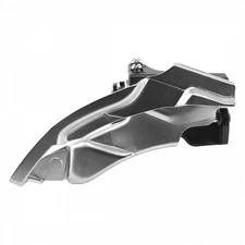 Sunrace FD-MS28 10-Speed Triple Front Derailleur | Alloy, Chrome, Dual Swing