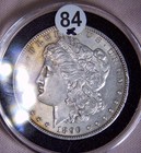 1896 Morgan Silver Dollar, Obverse Toning — photo 4