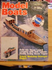 MODEL BOATS MAG JULY 1983 3M CLASS DESTROYER PLANS D EDWARDS TWYNHAM COMP SCHOOL
