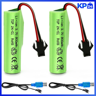 Li-ion Akku 800mAh 3.7V 2 Stück mit USB Ladegerät für RC Auto E35 DE38 DE40 DE44
