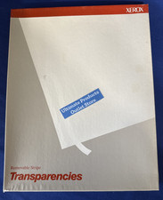 XEROX   Transparencies No. 3R3108 Box of 100 White Strip Sheets